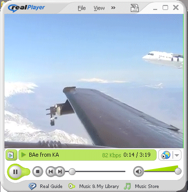 view from the King Air